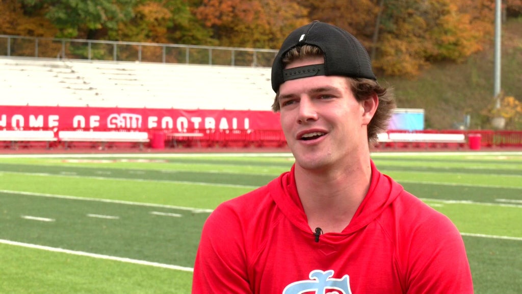St. John's wide receiver Riley Schwellenbach finding success on the gridiron and baseball field — WCCO / CBS Minnesota, Woodbury Schools news