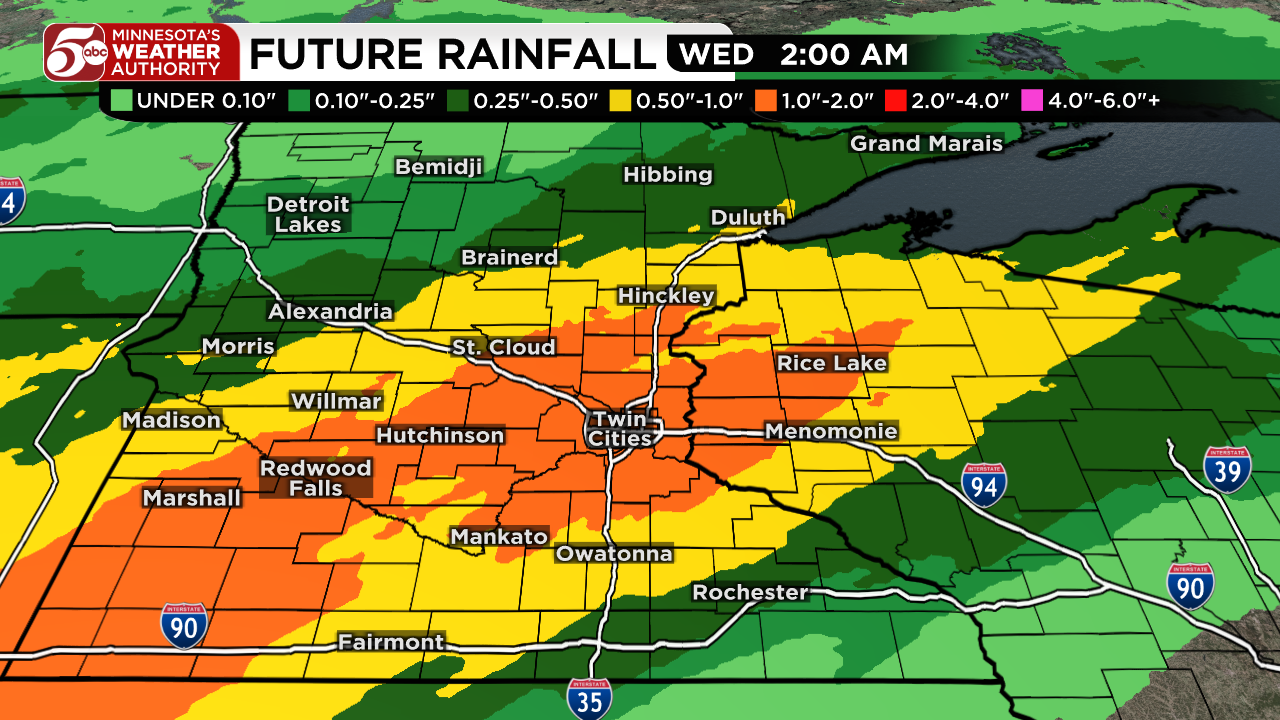 Rainy start to week, warmer days return — KSTP 5, Woodbury Community news