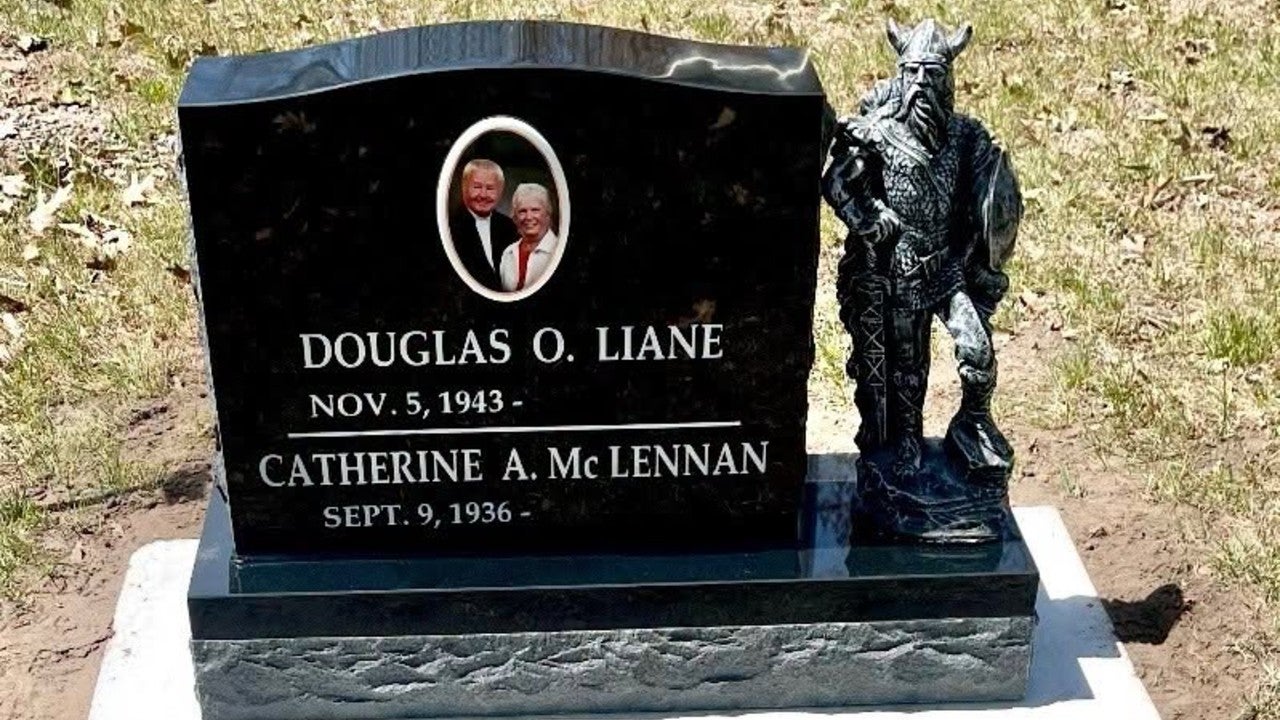 Minnesota couple seeking stolen Viking statue taken from Garrison Cemetery headstone — KSTP 5, Woodbury Community news