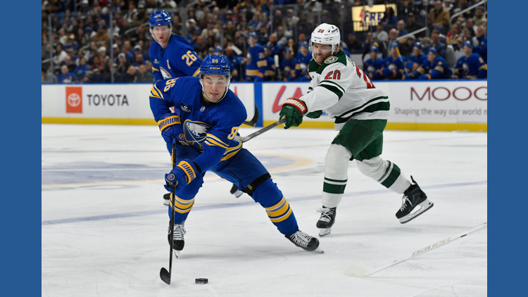 Owen Power scores in OT, Sabers beat Wild 3-2 — KARE 11 Sports, Woodbury Sports news