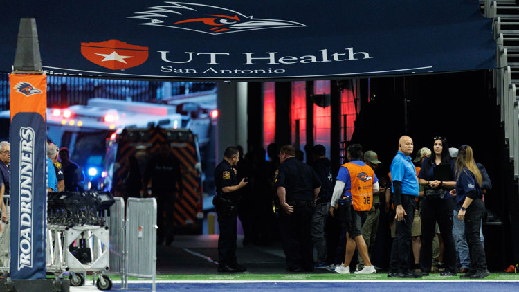 Military member dies after falling while rappelling from Alamodome's ceiling before UTSA vs. Navy game — NewsWest 9 (Permian Basin), Woodbury Sports news