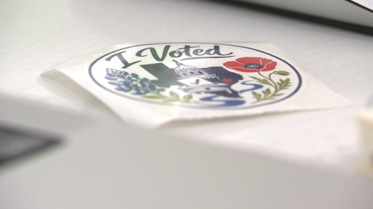Too young to vote, but making her mark | Williamson County teen designs winning 'I Voted' sticker — KVUE (Austin), Woodbury Schools news